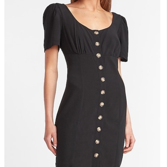 Green Mini Dress - Picture 4 of 5